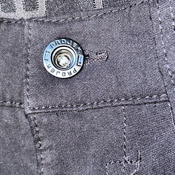 Men's Slim Fit Black Pants - Picture 4 of 15